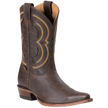 Bottes cuir marron