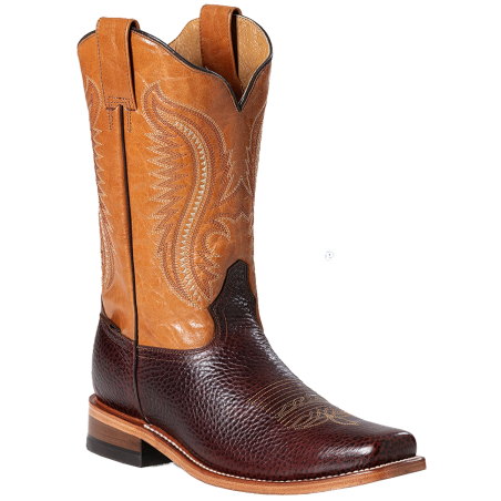 Bottes cuir marron miel