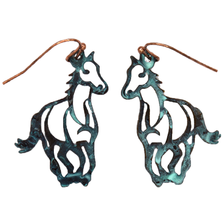 Boucles d'oreilles chevaux