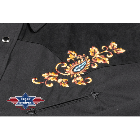 Chemise western Hogan Black