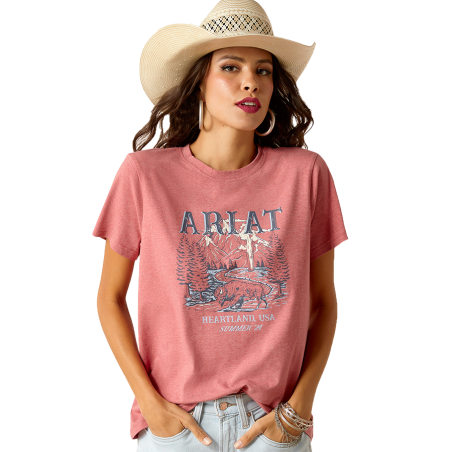 T-shirt Ariat Garnet Heather