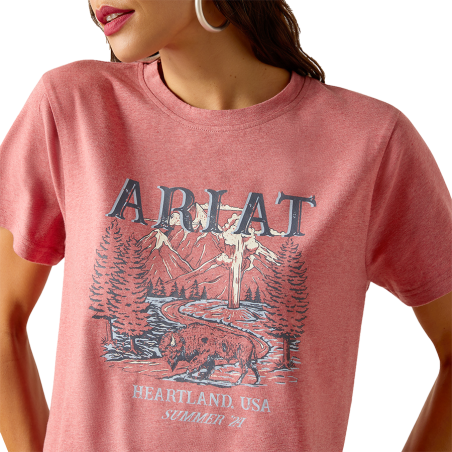 T-shirt Ariat Garnet Heather