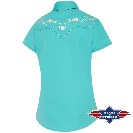 Chemise western turquoise Avery