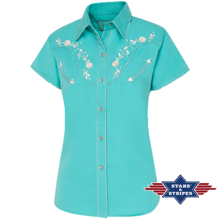 Chemise western turquoise Avery