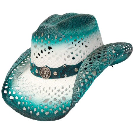 Chapeau Lin turquoise