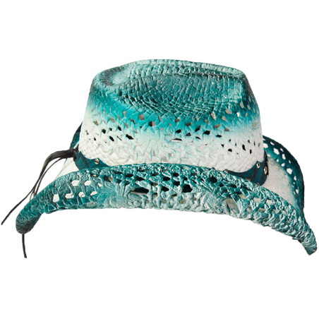 Chapeau Lin turquoise