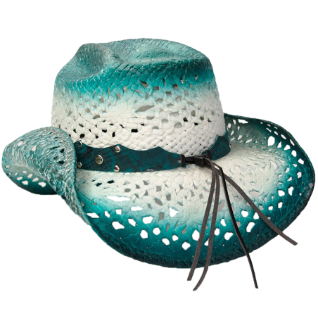 Chapeau Lin turquoise