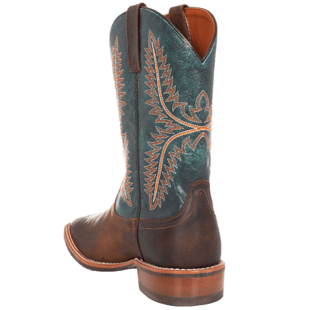 Bottes de travail western cuir bleu