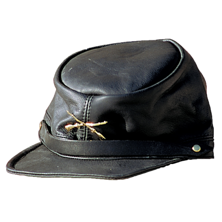 Casquette nordiste cuir noir