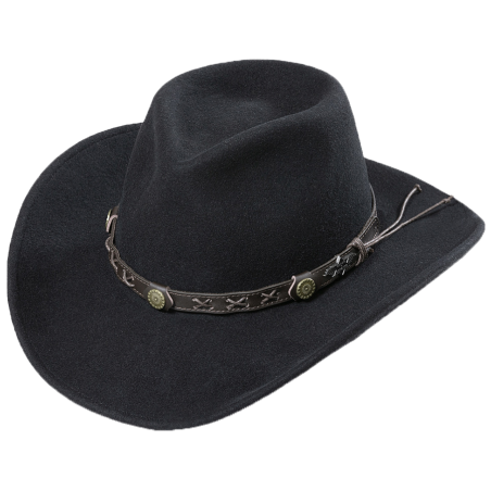 Chapeau feutre Walker Black