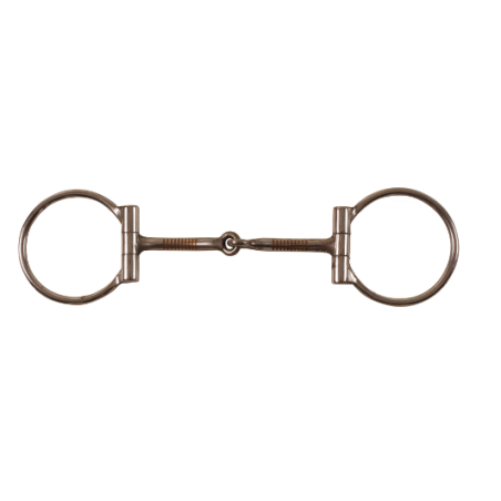 Snaffle bit inox D-ring